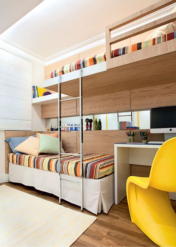 Quarto de criança com beliche