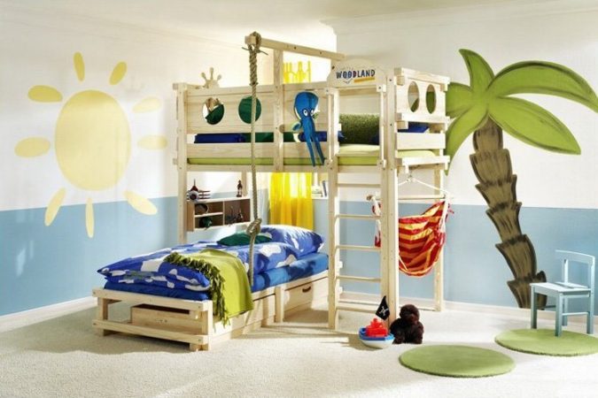 Quarto de criança com beliche