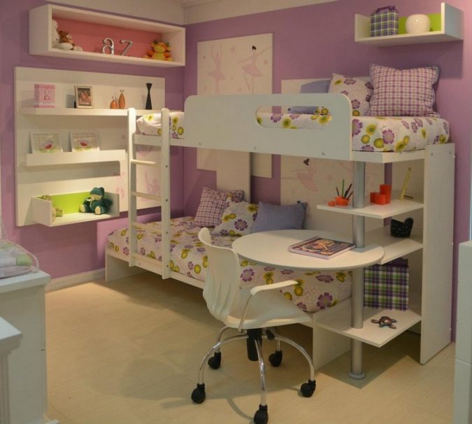 Quarto de criança com beliche