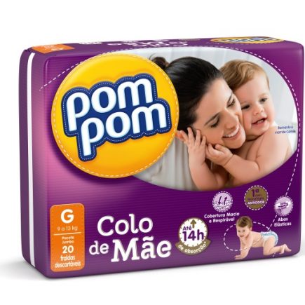 Pom Pom Colo de Mãe oferece até 14h de absorção