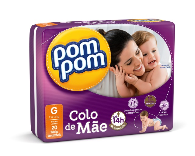 Pom Pom Colo de Mãe oferece até 14h de absorção