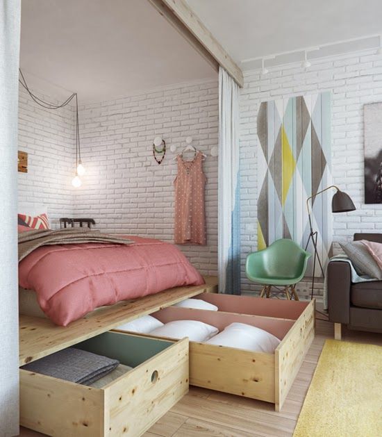 Decoração: Parede de tijolo nos quartos