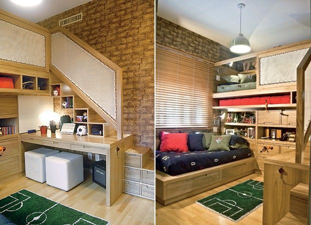 Decoração: Parede de tijolo nos quartos