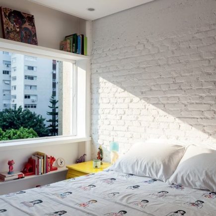 Decoração: Parede de tijolo nos quartos