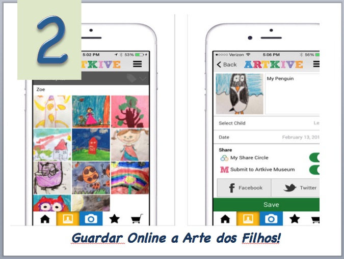 by Andrea Mendes Aplicativo para armazenar arte dos filhos